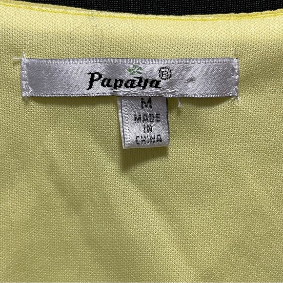 Papaya Sun Yellow Sleeveless Knee Length Spring Dress Size MEDIUM - Picture 8 of 8